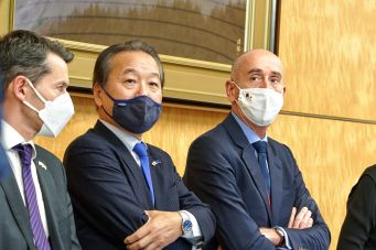 Hubert, Tanabe &amp; Ambassador Paquet